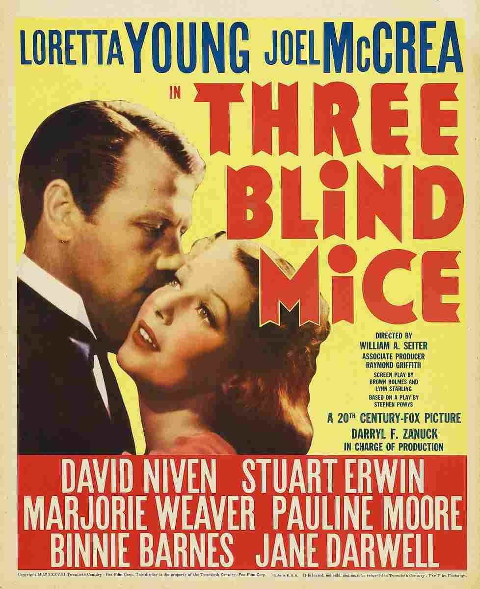  Three Blind Mice 01 film star poster A4 Photo Print