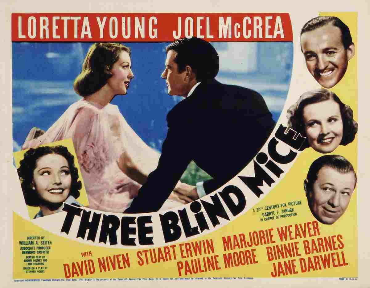  Three Blind Mice 02 film star poster A4 Photo Print