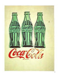 Three Coke Bottles A4 Photo Print