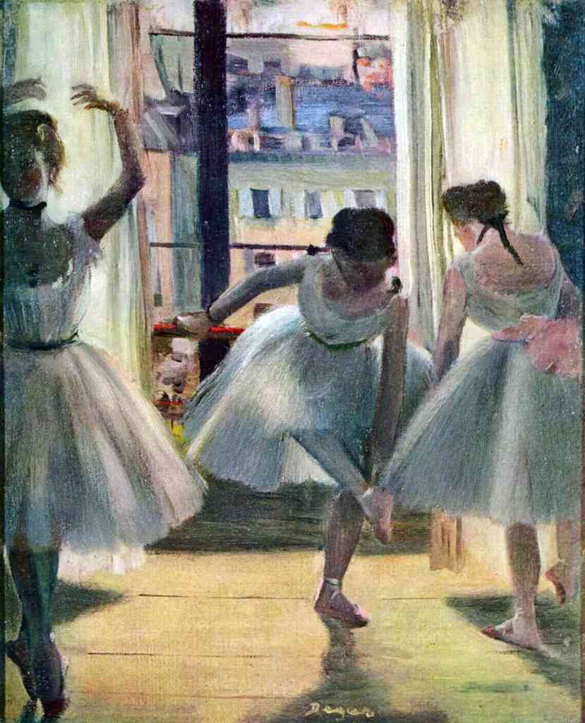 Three Dancers In A Practice Room Degas Impressionism A4 Photo Print