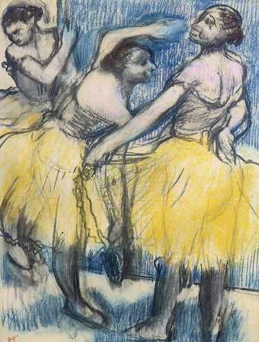 Three Dancers In Yellow Skirts 1899 1904 Pc A4 Photo Print