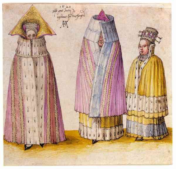 Three Livlanders by Durer A4 Photo Print