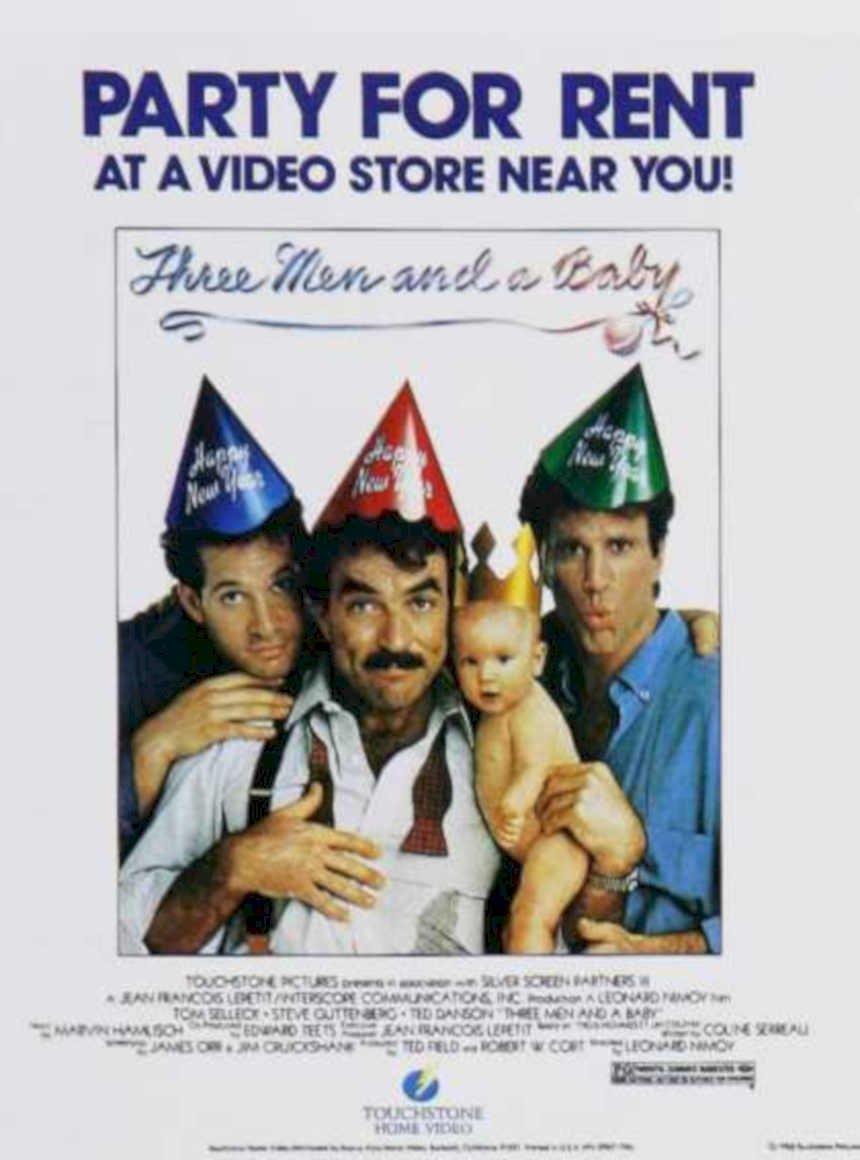 Three Men Baby Vintage Retro Advert Ads A4 Photo Print