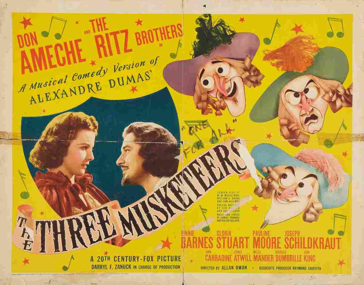  Three Musketeers The 1939 03 film star poster A4 Photo Print