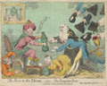 Throne Begging Bow GB Cartoon Vintage Retro Advert Poster