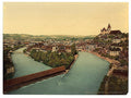 Thun and Aare River Bernese Oberland Vintage A4 Photo Print