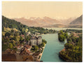 Thun general view IV Bernese Oberland Vintage A4 Photo Print