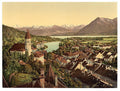 Thun general view V Bernese Oberland Vintage A4 Photo Print
