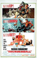  Thunderball 01 film star poster A4 Photo Print