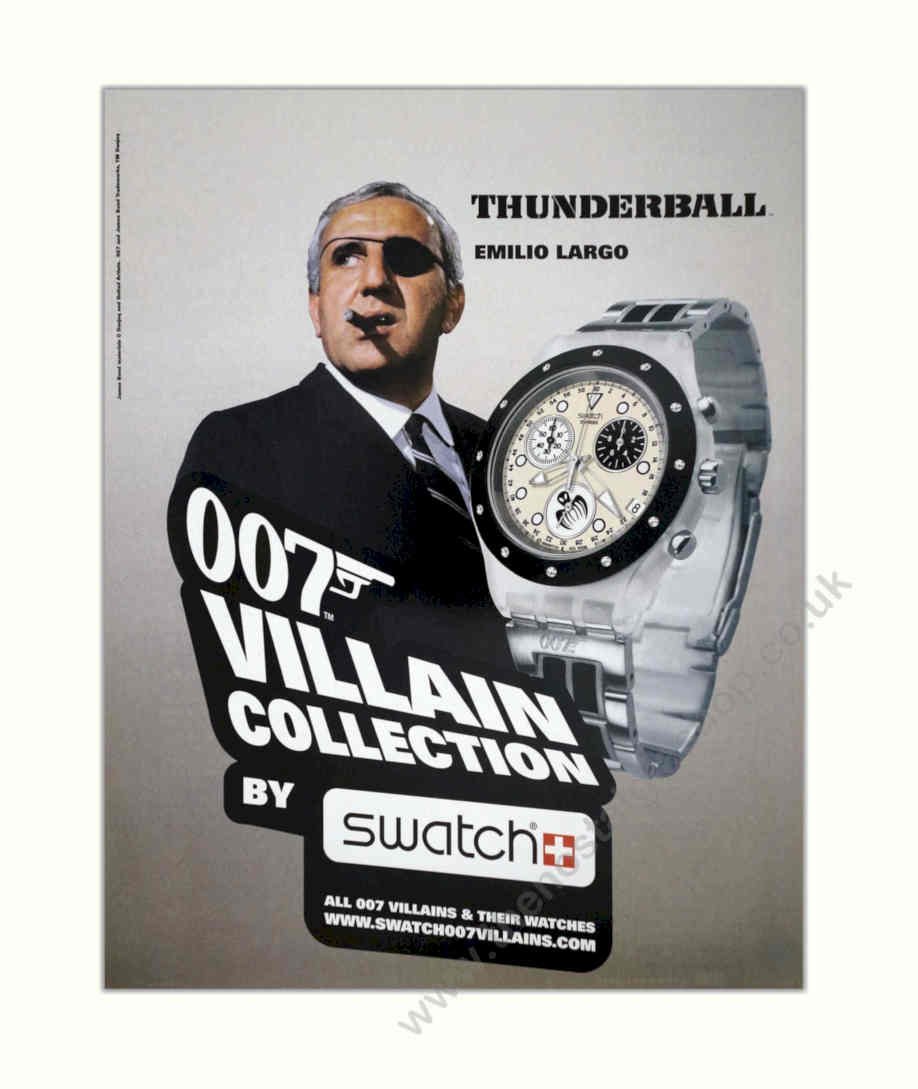 Thunderball Emilio Largo Vintage Retro Advert Poster A4 Photo Print