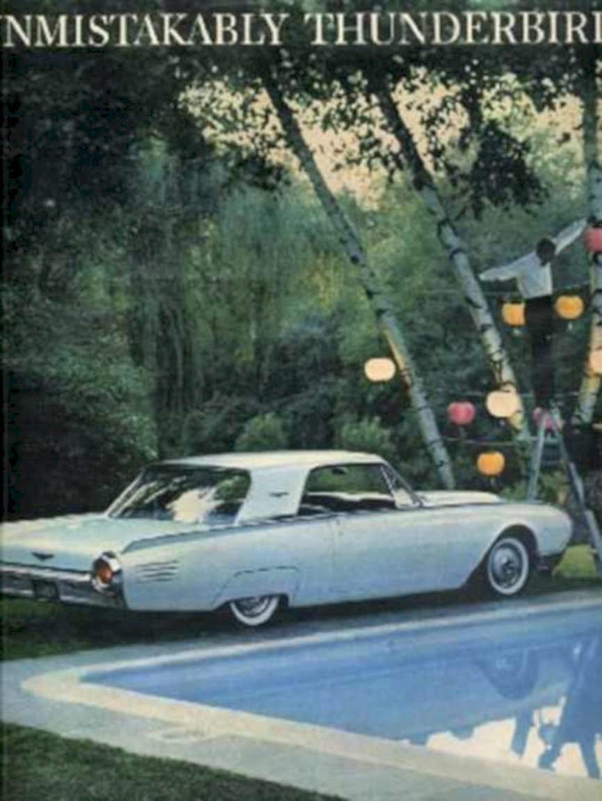 Thunderbird Ford Lights Vintage Retro Advert Ads A4 Photo Print