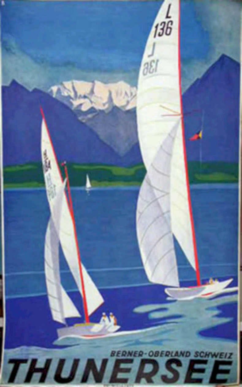Thunersee Vintage Retro Advert Poster A4 Photo Print