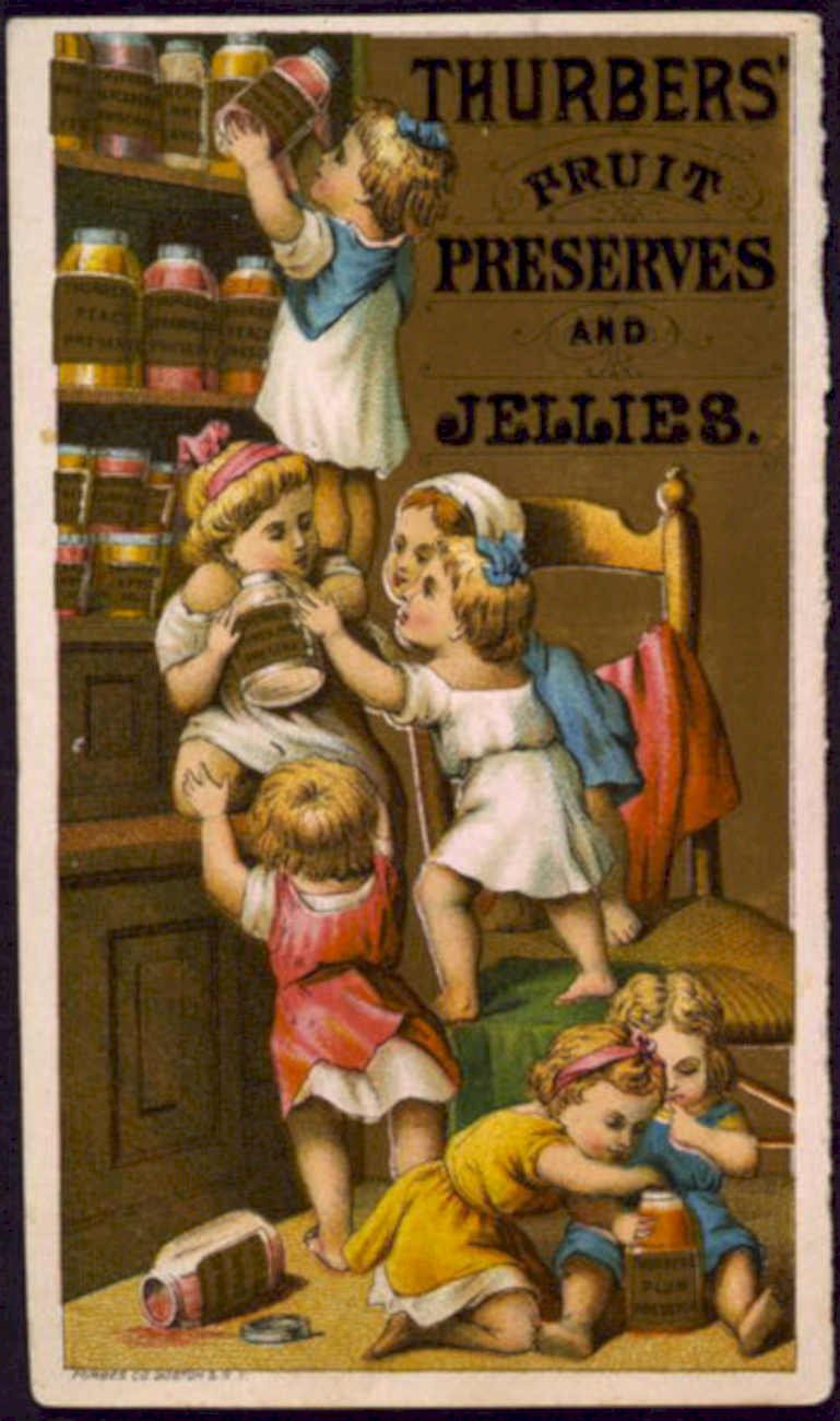 Thurbers Fruit Preserves Vintage Retro Advert Poster A4 Photo Print
