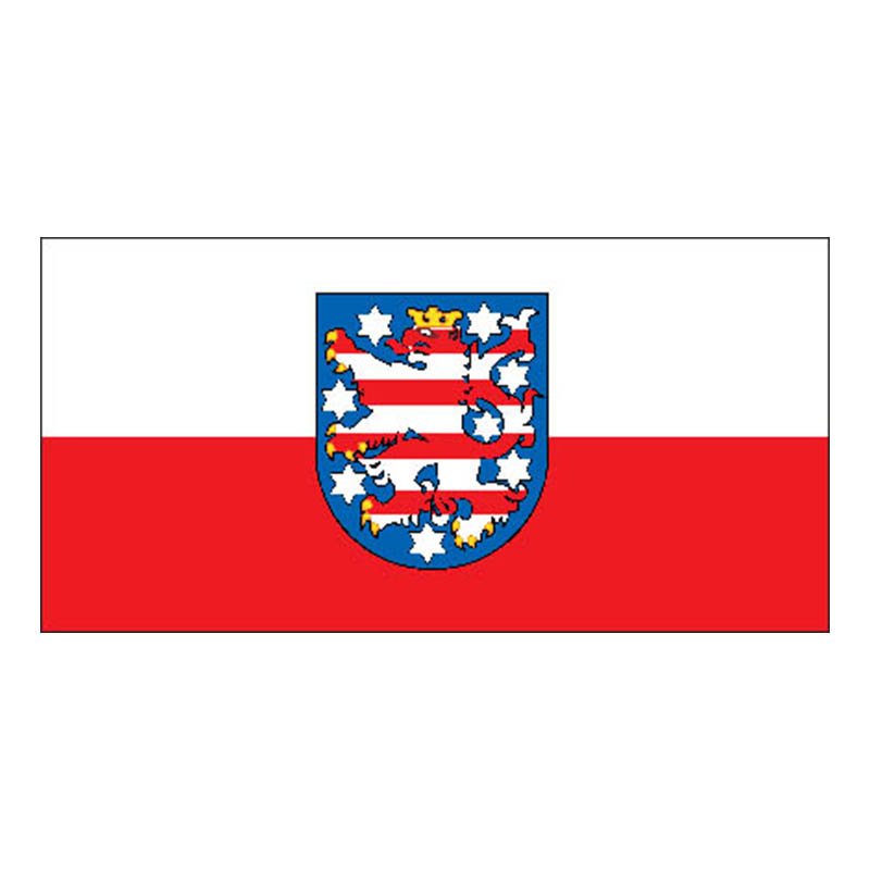 Thuringen Flag N236 A4 Photo Print