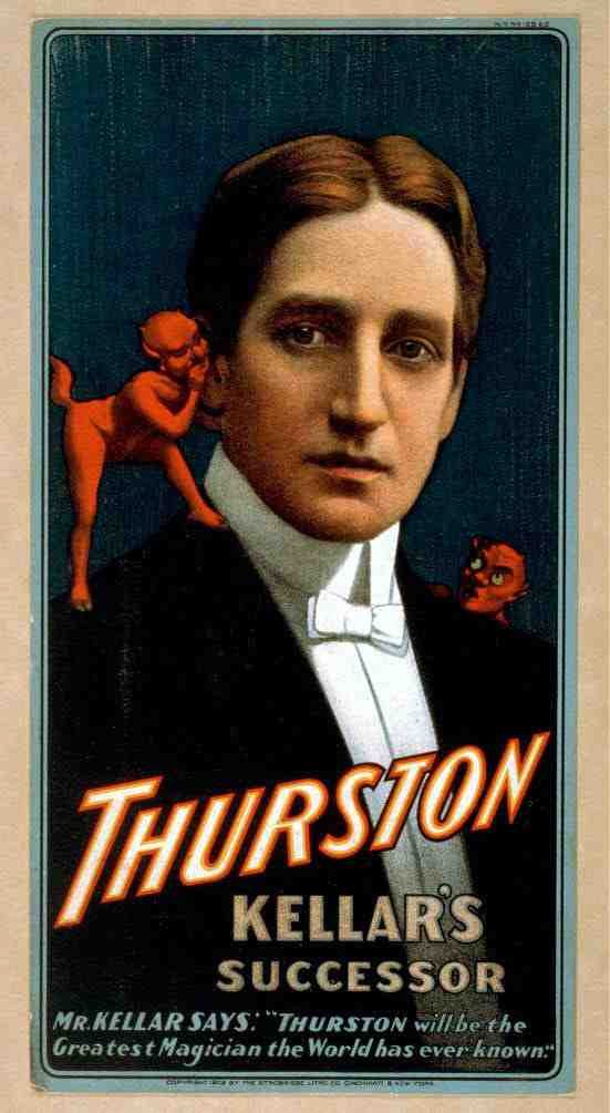 Thurston 3 Magic Magician Vintage A4 Photo Print