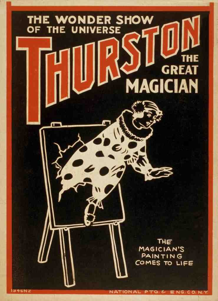 Thurston 9 Magic Magician Vintage A4 Photo Print