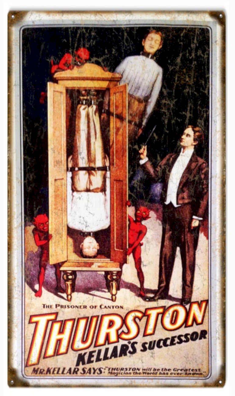 Thurston Kellar Prisoner Vintage Retro Advert Ads A4 Photo Print