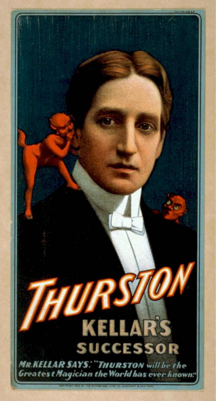 Thurston Kellar Successor Vintage Retro Advert Poster A4 Photo Print