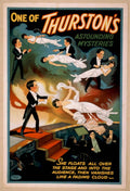Thurston Levitation Magic Vintage Retro Advert Poster A4 Photo Print