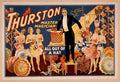 Thurston Magic Hats Vintage Retro Advert Poster A4 Photo Print