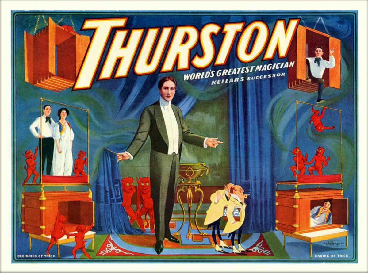 Thurston Magic Poster Vintage Retro Advert Poster A4 Photo Print