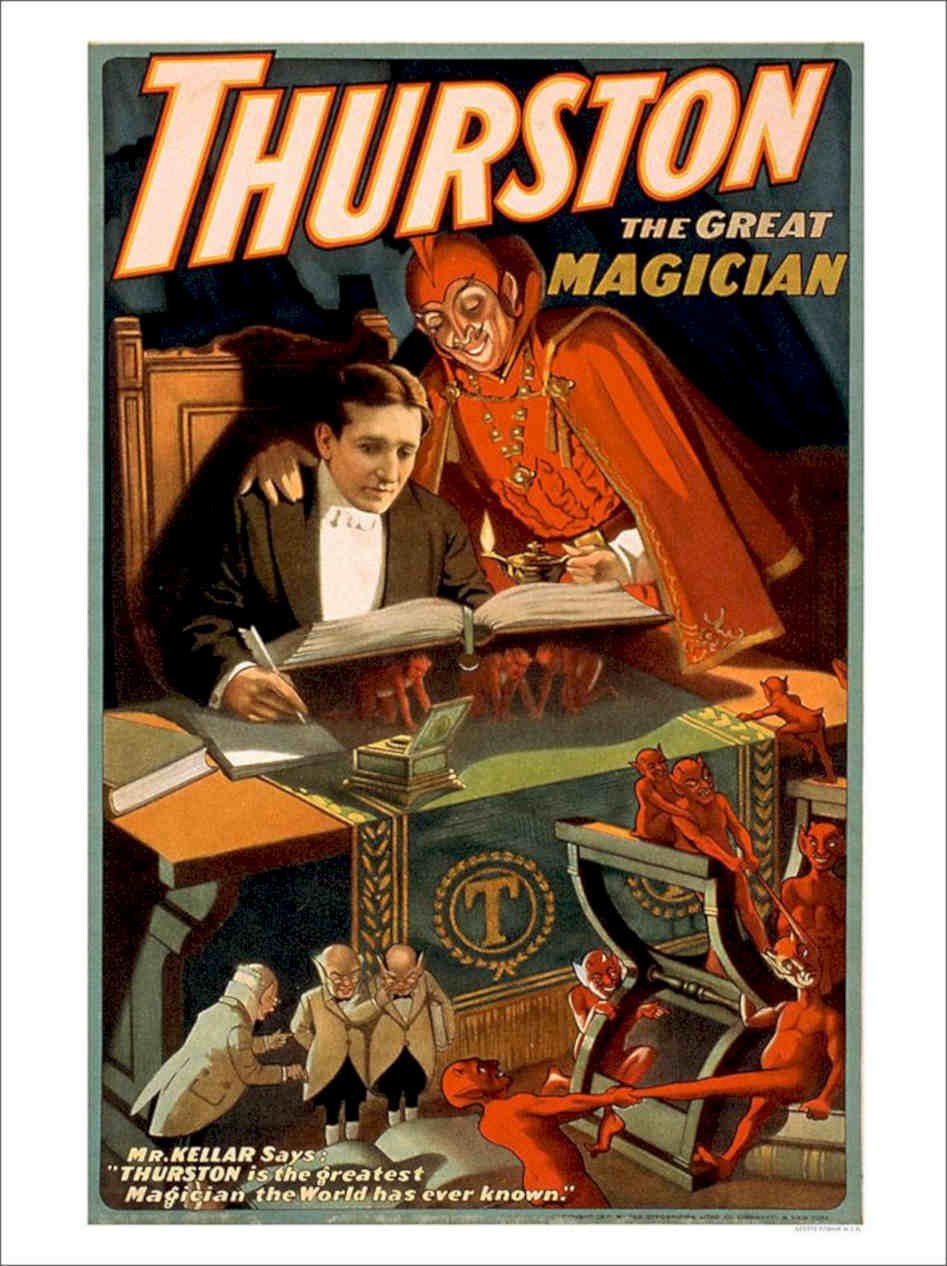 Thurston Magic Vintage Retro Advert Poster A4 Photo Print