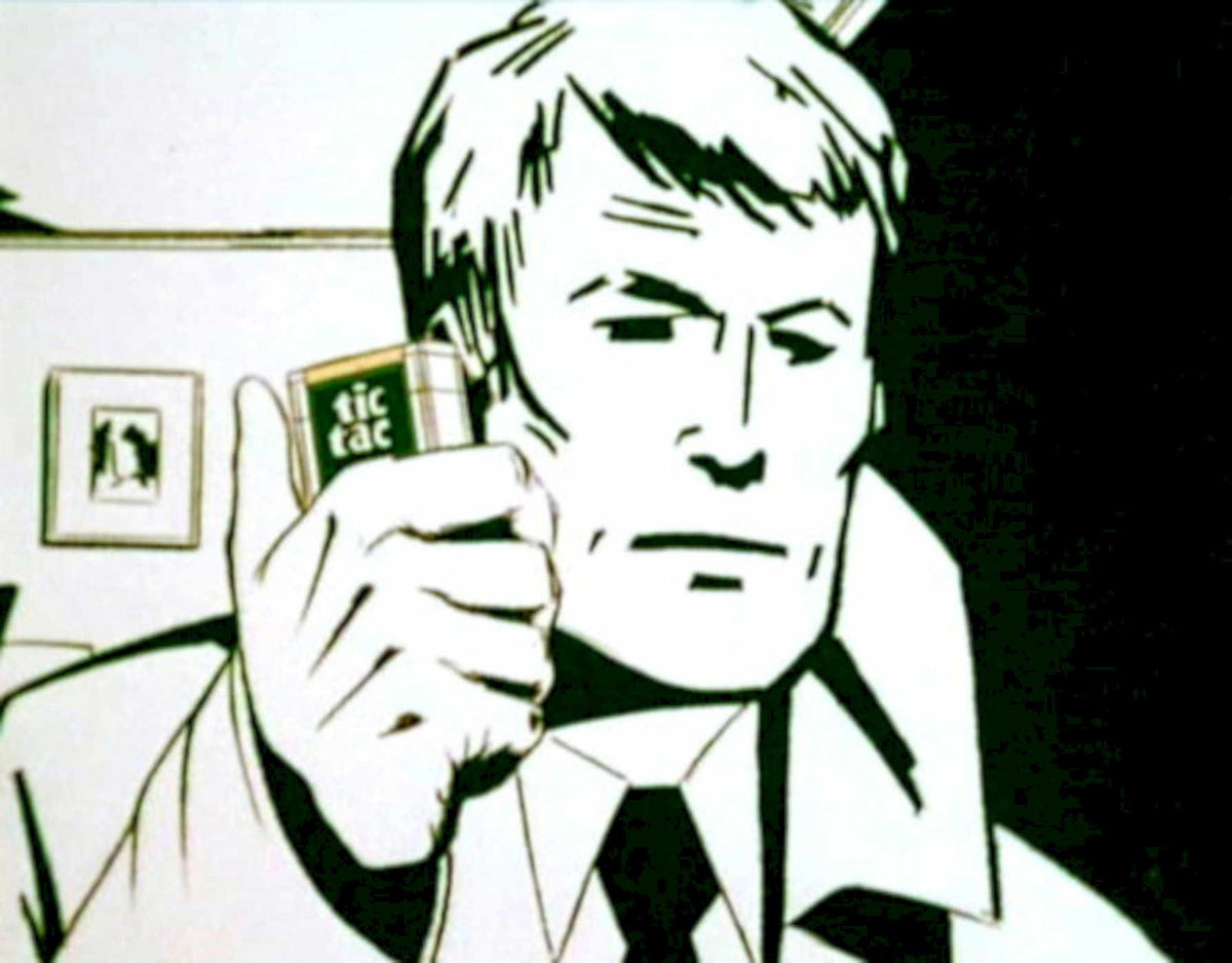 Tic Tac Man 1970s Vintage Retro Advert