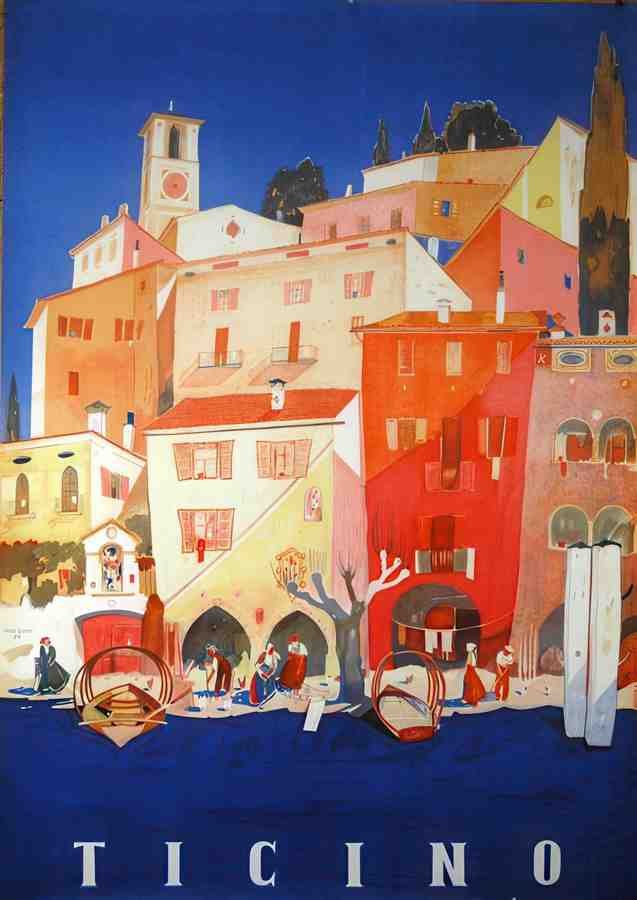 Ticino Vintage Advert A4 Photo Print