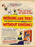 Tide Washing Machine 2 Vintage Retro Advert Ads A4 Photo Print