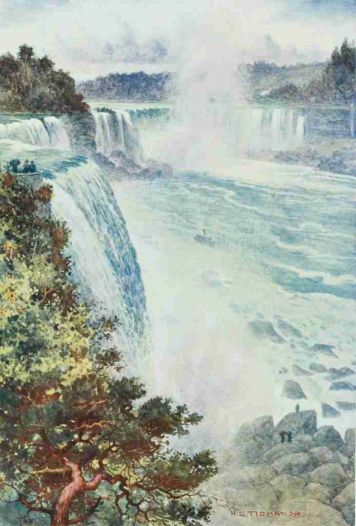 Tidmarsh HE 1855 1939 Cassells Popular Science 1900 Niagara Falls A4 Photo Print