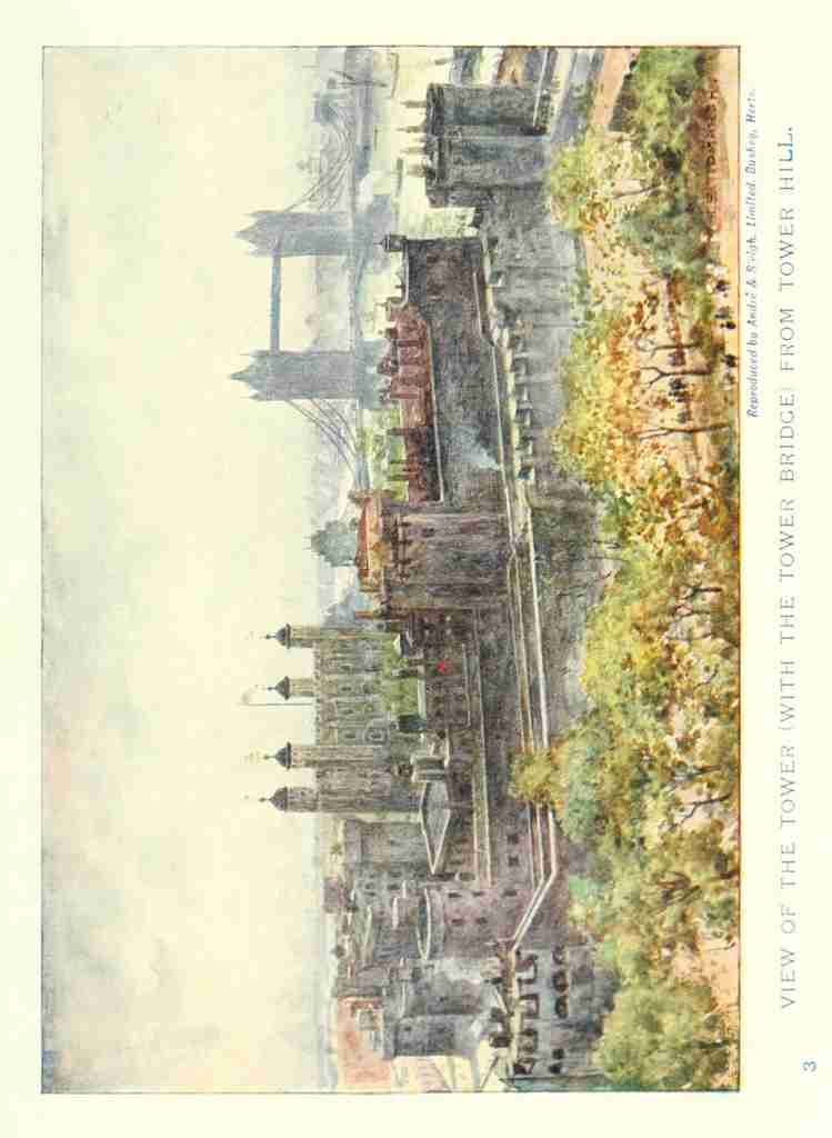 Tidmarsh Henry 1855 1939 Her Majestys Tower v1 1901 Tower of London from Tower Hill A4 Photo Print