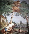 Tiepolo Giovanni Domenico Peasants At Rest A4 Photo Print