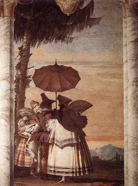 Tiepolo Giovanni Domenico Summer Stroll 5 A4 Photo Print