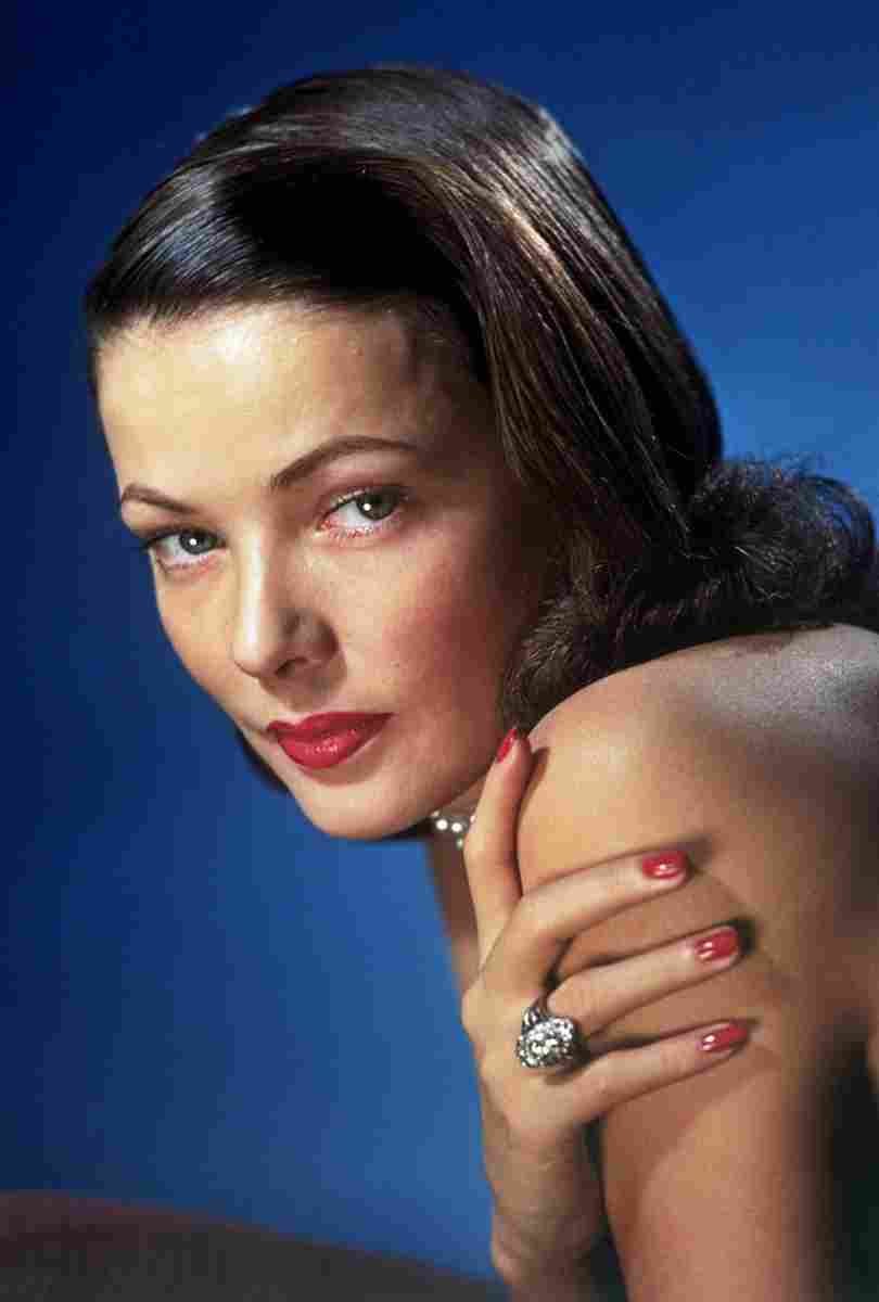Tierney Gene 11 film star poster A4 Photo Print