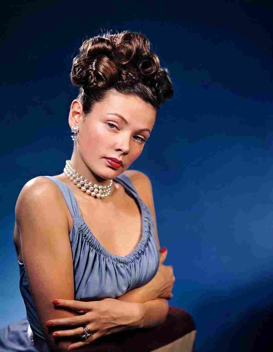 Tierney Gene 12 film star poster A4 Photo Print