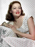 Tierney Gene 14 film star poster A4 Photo Print