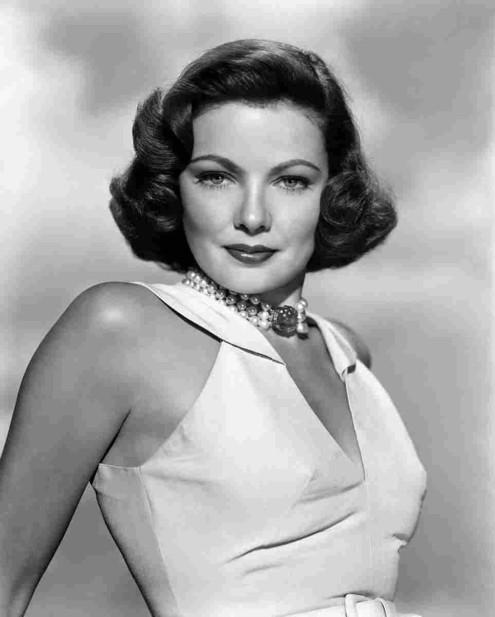 Tierney Gene 3 film star poster A4 Photo Print