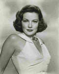 Tierney Gene 3S film star poster A4 Photo Print