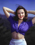 Tierney Gene 6 film star poster A4 Photo Print