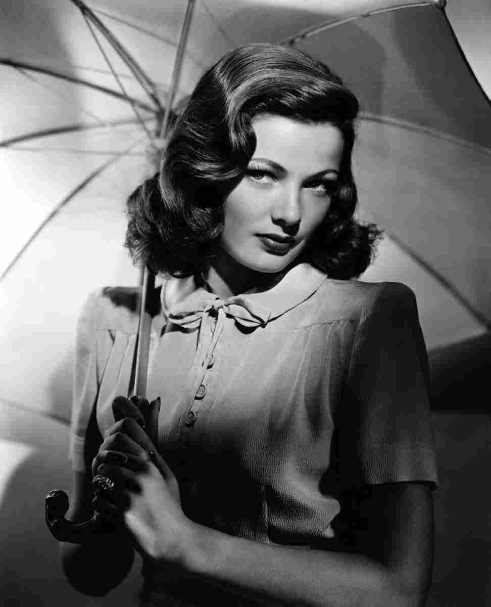Tierney Gene 8 film star poster A4 Photo Print