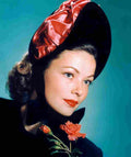 Tierney Gene 9 film star poster A4 Photo Print