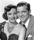 Tierney Gene Laura z4 film star poster A4 Photo Print