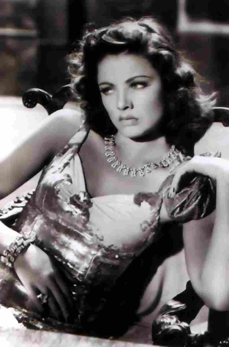 Tierney Gene Shanghai Gesture The 1 film star poster A4 Photo Print