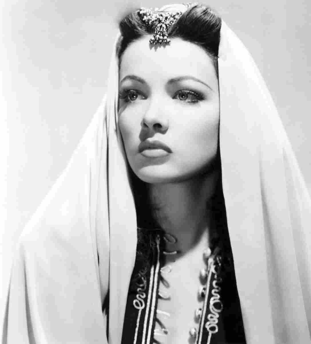 Tierney Gene Sundown z10 film star poster A4 Photo Print