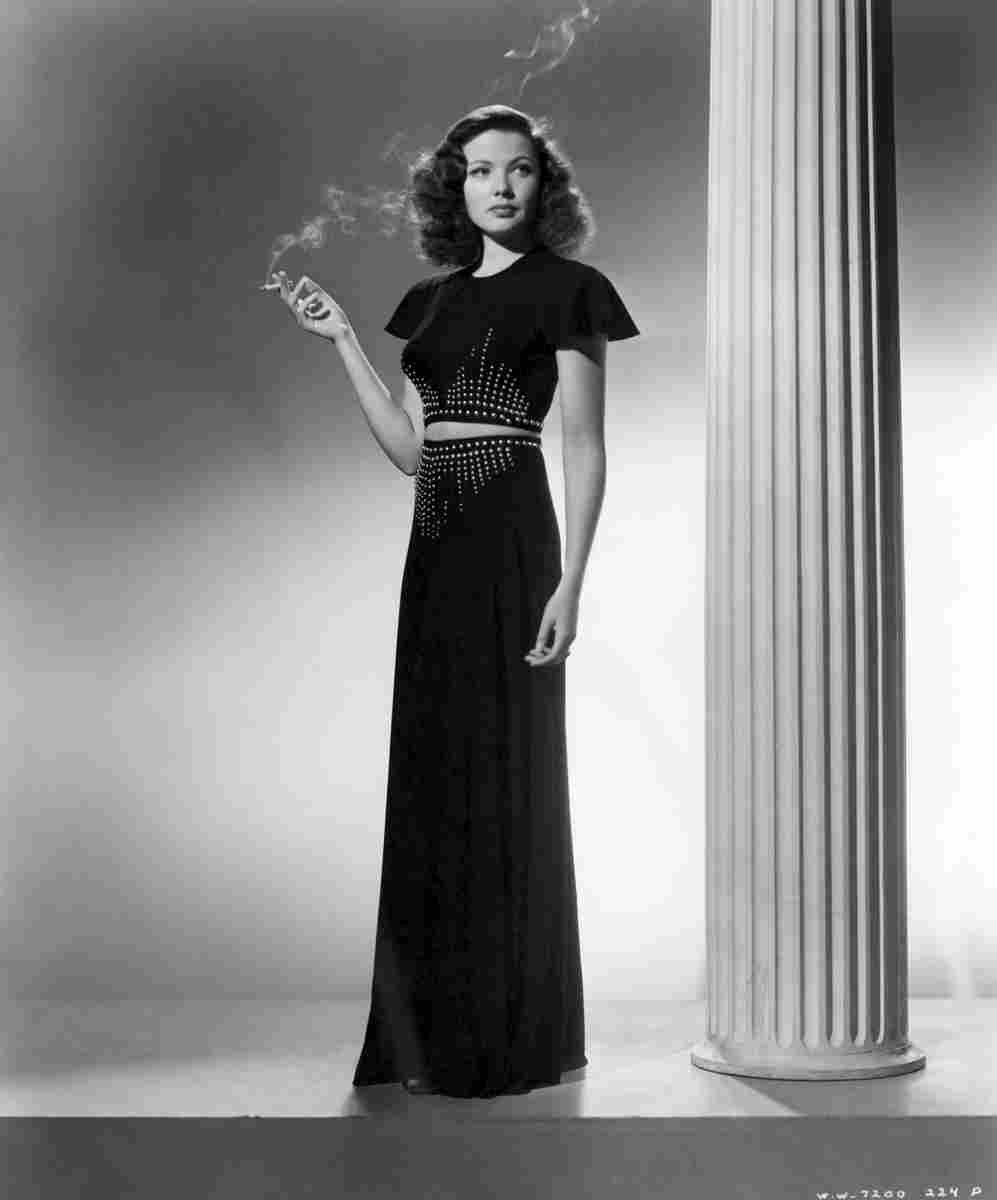 Tierney Gene Sundown z14 film star poster A4 Photo Print