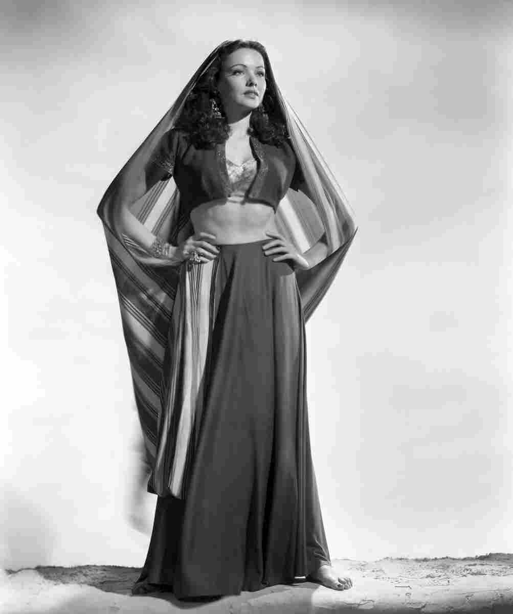 Tierney Gene Sundown z15 film star poster A4 Photo Print