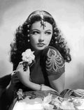 Tierney Gene Sundown z2 film star poster A4 Photo Print