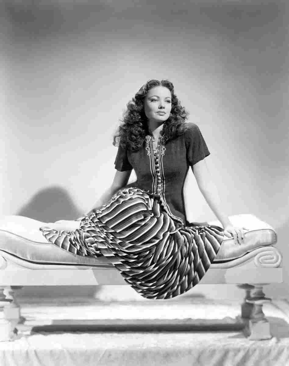 Tierney Gene Sundown z6 film star poster A4 Photo Print