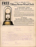 Tiffany Clock 1919 Vintage Retro Advert Ads A4 Photo Print