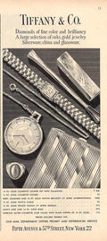 Tiffany Gold Bars Vintage Retro Advert Ads A4 Photo Print